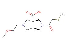 (3aR*,6aR*)-2-(2-methoxyethyl)-5-[(methylthio)acetyl]hexahydropyrrolo[3,4-c]pyrrole-3a(1H)-carboxylic acid