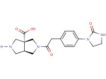 (3aR*,6aR*)-2-{[4-(2-oxo-1-imidazolidinyl)phenyl]acetyl}hexahydropyrrolo[3,4-c]pyrrole-3a(1H)-carboxylic acid