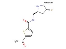 5-acetyl-N-{[(2S,4S)-4-fluoro-2-pyrrolidinyl]methyl}-2-thiophenecarboxamide hydrochloride