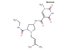N-[(3S,5S)-5-[(ethylamino)carbonyl]-1-(3-methylbut-2-en-1-yl)pyrrolidin-3-yl]-1-methyl-2,4-dioxo-1,2,3,4-tetrahydropyrimidine-5-carboxamide