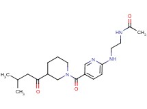 N-{2-[(5-{[3-(3-methylbutanoyl)piperidin-1-yl]carbonyl}pyridin-2-yl)amino]ethyl}acetamide