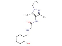 N-(1-ethyl-3,5-dimethyl-1H-pyrazol-4-yl)-2-({[(1R*,2R*)-2-hydroxycyclohexyl]methyl}amino)acetamide