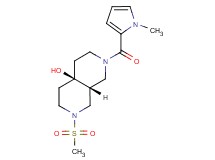 (4aR*,8aR*)-2-[(1-methyl-1H-pyrrol-2-yl)carbonyl]-7-(methylsulfonyl)octahydro-2,7-naphthyridin-4a(2H)-ol