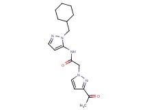 2-(3-acetyl-1H-pyrazol-1-yl)-N-[1-(cyclohexylmethyl)-1H-pyrazol-5-yl]acetamide