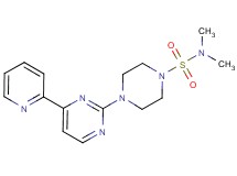 N,N-dimethyl-4-[4-(2-pyridinyl)-2-pyrimidinyl]-1-piperazinesulfonamide