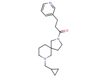 7-(cyclopropylmethyl)-2-[3-(3-pyridinyl)propanoyl]-2,7-diazaspiro[4.5]decane