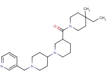 3-[(4-ethyl-4-methylpiperidin-1-yl)carbonyl]-1'-(pyridin-3-ylmethyl)-1,4'-bipiperidine