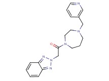 2-{2-oxo-2-[4-(3-pyridinylmethyl)-1,4-diazepan-1-yl]ethyl}-2H-1,2,3-benzotriazole