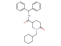 1-(cyclohexylmethyl)-N-(diphenylmethyl)-6-oxo-3-piperidinecarboxamide