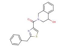 2-[(2-benzyl-1,3-thiazol-4-yl)carbonyl]-1,2,3,4-tetrahydroisoquinolin-4-ol