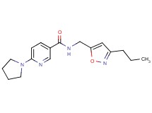 N-[(3-propyl-5-isoxazolyl)methyl]-6-(1-pyrrolidinyl)nicotinamide