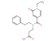 N-(3-amino-3-oxopropyl)-1-ethyl-2-oxo-N-(2-phenylethyl)-1,2-dihydropyridine-4-carboxamide
