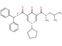 1-cyclopentyl-N'-(diphenylmethyl)-N-isobutyl-N-methyl-4-oxo-1,4-dihydro-3,5-pyridinedicarboxamide