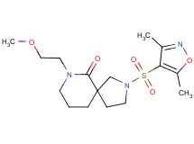 2-[(3,5-dimethylisoxazol-4-yl)sulfonyl]-7-(2-methoxyethyl)-2,7-diazaspiro[4.5]decan-6-one