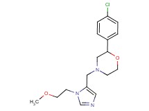 2-(4-chlorophenyl)-4-{[1-(2-methoxyethyl)-1H-imidazol-5-yl]methyl}morpholine