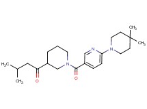 1-(1-{[6-(4,4-dimethylpiperidin-1-yl)pyridin-3-yl]carbonyl}piperidin-3-yl)-3-methylbutan-1-one