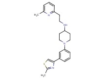 N-[2-(6-methyl-2-pyridinyl)ethyl]-1-[3-(2-methyl-1,3-thiazol-4-yl)phenyl]-4-piperidinamine