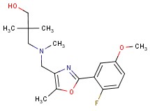 3-[{[2-(2-fluoro-5-methoxyphenyl)-5-methyl-1,3-oxazol-4-yl]methyl}(methyl)amino]-2,2-dimethylpropan-1-ol