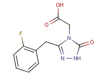 [3-(2-fluorobenzyl)-5-oxo-1,5-dihydro-4H-1,2,4-triazol-4-yl]acetic acid