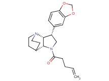 (3R*,3aR*,7aR*)-3-(1,3-benzodioxol-5-yl)-1-pent-4-enoyloctahydro-4,7-ethanopyrrolo[3,2-b]pyridine