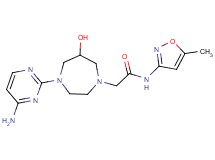 2-[4-(4-aminopyrimidin-2-yl)-6-hydroxy-1,4-diazepan-1-yl]-N-(5-methylisoxazol-3-yl)acetamide