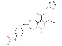 3-[4-(acetylamino)benzyl]-N-(2-furylmethyl)-9-methoxy-7-oxo-1,2,3,4,5,7-hexahydropyrido[1,2-d][1,4]diazepine-10-carboxamide