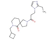 7-(cyclobutylmethyl)-2-[3-(2-ethyl-1H-imidazol-1-yl)propanoyl]-2,7-diazaspiro[4.5]decan-6-one