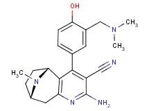 (5R*,8S*)-2-amino-4-{3-[(dimethylamino)methyl]-4-hydroxyphenyl}-10-methyl-6,7,8,9-tetrahydro-5H-5,8-epiminocyclohepta[b]pyridine-3-carbonitrile