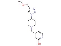 4-({4-[4-(methoxymethyl)-1H-1,2,3-triazol-1-yl]-1-piperidinyl}methyl)-2-pyridinol bis(trifluoroacetate) (salt)