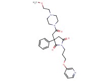3-{2-[4-(2-methoxyethyl)-1-piperazinyl]-2-oxoethyl}-3-phenyl-1-[3-(3-pyridinyloxy)propyl]-2,5-pyrrolidinedione