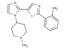 1-methyl-4-{2-[2-(2-methylphenyl)-1,3-thiazol-5-yl]-1H-imidazol-1-yl}piperidine
