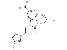 1-[2-(4-chloro-1H-pyrazol-1-yl)ethyl]-3-isobutyl-2-oxo-2,3-dihydro-1H-imidazo[4,5-b]pyridine-6-carboxylic acid