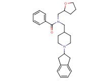 N-{[1-(2,3-dihydro-1H-inden-2-yl)-4-piperidinyl]methyl}-N-(tetrahydro-2-furanylmethyl)benzamide