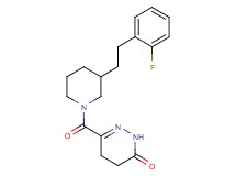 6-({3-[2-(2-fluorophenyl)ethyl]-1-piperidinyl}carbonyl)-4,5-dihydro-3(2H)-pyridazinone