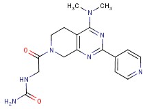 N-{2-[4-(dimethylamino)-2-pyridin-4-yl-5,8-dihydropyrido[3,4-d]pyrimidin-7(6H)-yl]-2-oxoethyl}urea