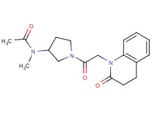N-methyl-N-{1-[(2-oxo-3,4-dihydroquinolin-1(2H)-yl)acetyl]pyrrolidin-3-yl}acetamide