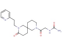 N-{2-oxo-2-[9-oxo-8-(2-pyridin-2-ylethyl)-2,8-diazaspiro[5.5]undec-2-yl]ethyl}urea