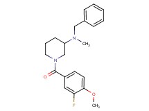 N-benzyl-1-(3-fluoro-4-methoxybenzoyl)-N-methyl-3-piperidinamine