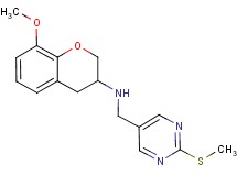(8-methoxy-3,4-dihydro-2H-chromen-3-yl){[2-(methylthio)-5-pyrimidinyl]methyl}amine
