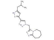 3-{[4-(5-isobutyl-1H-pyrazol-3-yl)-1H-1,2,3-triazol-1-yl]methyl}-6,7,8,9-tetrahydro-5H-[1,2,4]triazolo[4,3-a]azepine