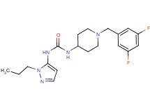 N-[1-(3,5-difluorobenzyl)piperidin-4-yl]-N'-(1-propyl-1H-pyrazol-5-yl)urea
