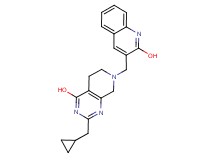2-(cyclopropylmethyl)-7-[(2-hydroxy-3-quinolinyl)methyl]-5,6,7,8-tetrahydropyrido[3,4-d]pyrimidin-4-ol