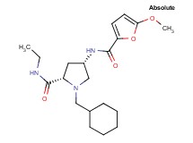 (4S)-1-(cyclohexylmethyl)-N-ethyl-4-[(5-methoxy-2-furoyl)amino]-L-prolinamide