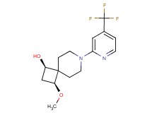 (1R*,3S*)-3-methoxy-7-[4-(trifluoromethyl)pyridin-2-yl]-7-azaspiro[3.5]nonan-1-ol