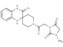 1-methyl-3-[2-oxo-2-(3'-oxo-3',4'-dihydro-1H,1'H-spiro[piperidine-4,2'-quinoxalin]-1-yl)ethyl]-2,4-imidazolidinedione