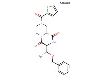 (3S,9aR)-3-[(1R)-1-(benzyloxy)ethyl]-8-(2-thienylcarbonyl)tetrahydro-2H-pyrazino[1,2-a]pyrazine-1,4(3H,6H)-dione