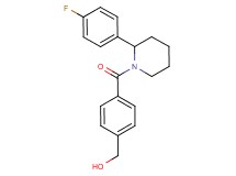 (4-{[2-(4-fluorophenyl)-1-piperidinyl]carbonyl}phenyl)methanol