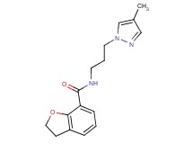 N-[3-(4-methyl-1H-pyrazol-1-yl)propyl]-2,3-dihydro-1-benzofuran-7-carboxamide