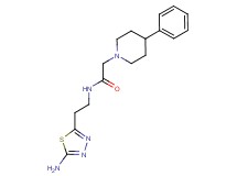 N-[2-(5-amino-1,3,4-thiadiazol-2-yl)ethyl]-2-(4-phenyl-1-piperidinyl)acetamide