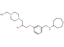 1-{3-[(cycloheptylamino)methyl]phenoxy}-3-(4-ethyl-1-piperazinyl)-2-propanol